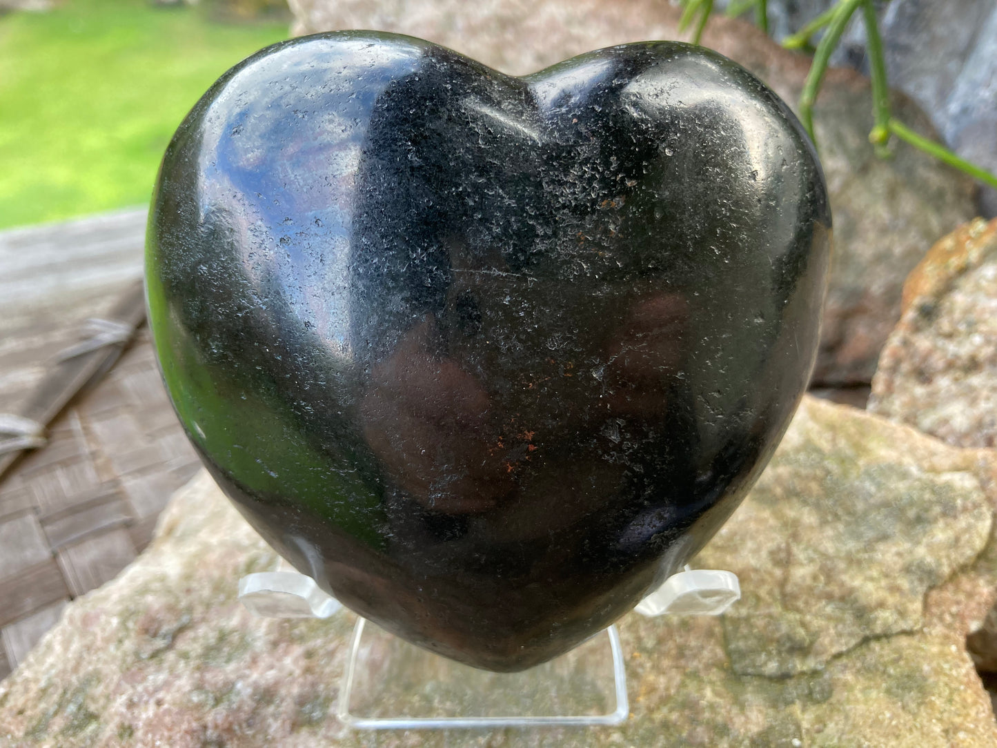 Black Tourmaline Heart