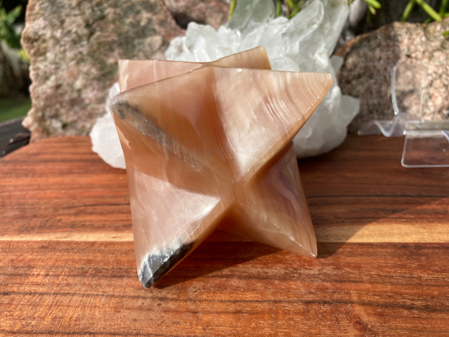 Honey Calcite Merkaba