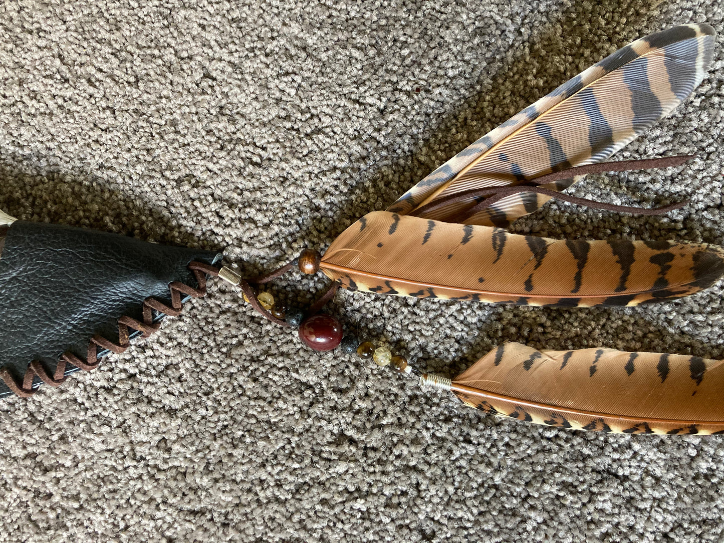 Curlew and Native Pheasant Smudging Fan