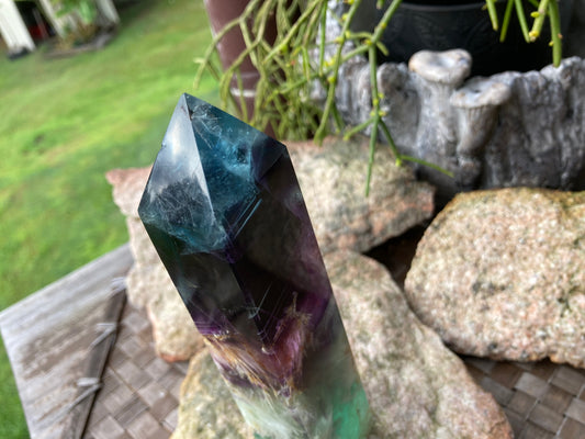 Snowflake Fluorite Tower