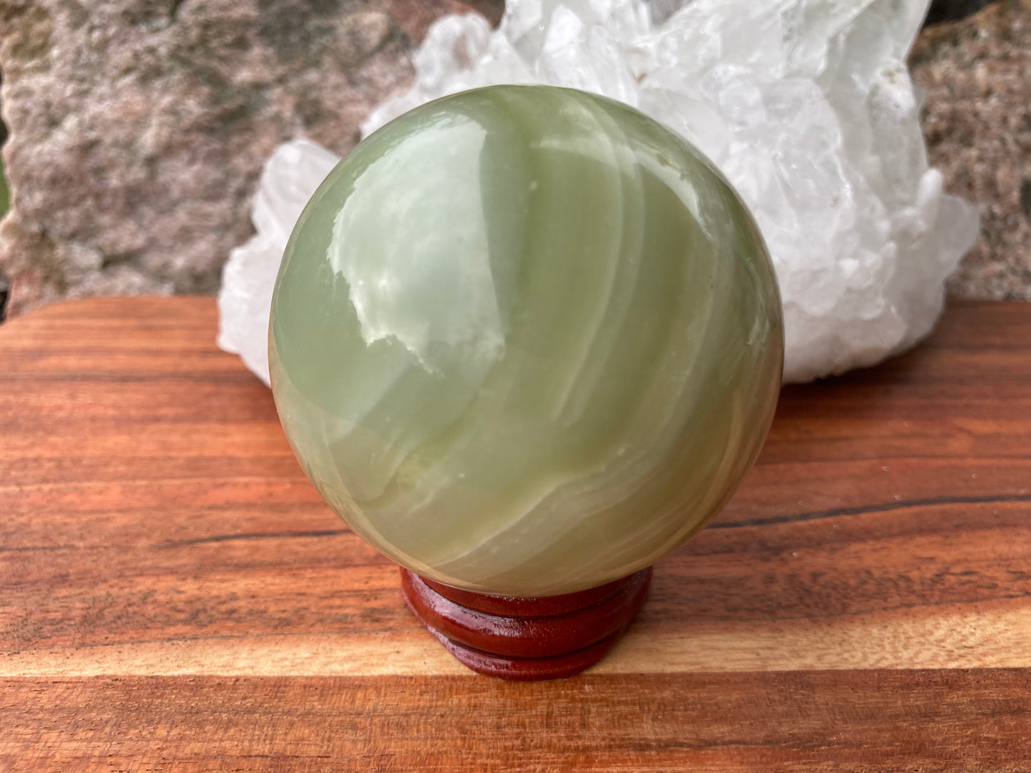 Green Onyx Sphere