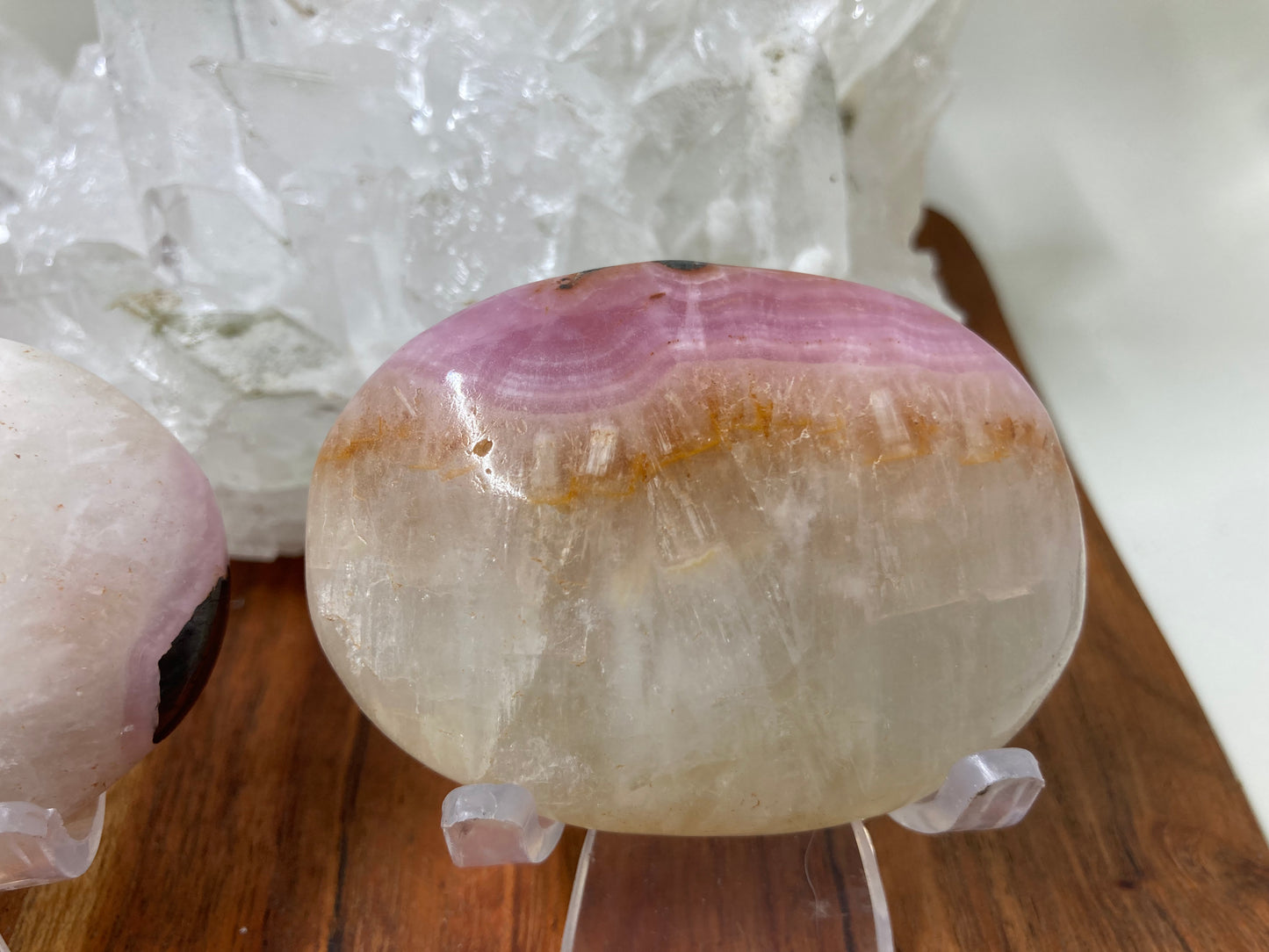 Pink Aragonite Palmstones