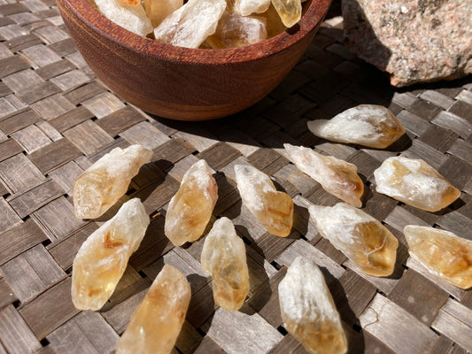 Citrine Tumbled Points