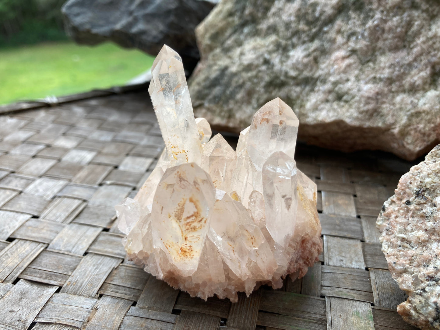 Pink Madagascar Quartz Cluster