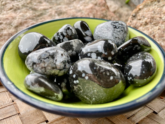 Snowflake Obsidian Tumble Stone