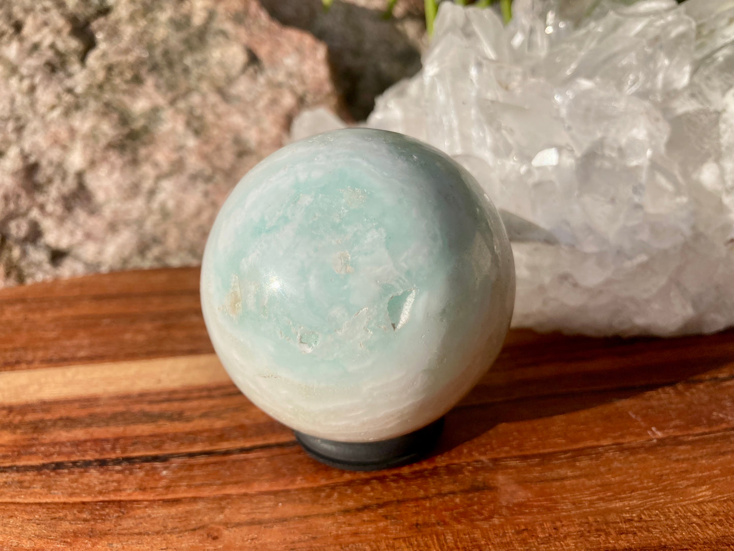 Caribbean Blue Calcite Sphere