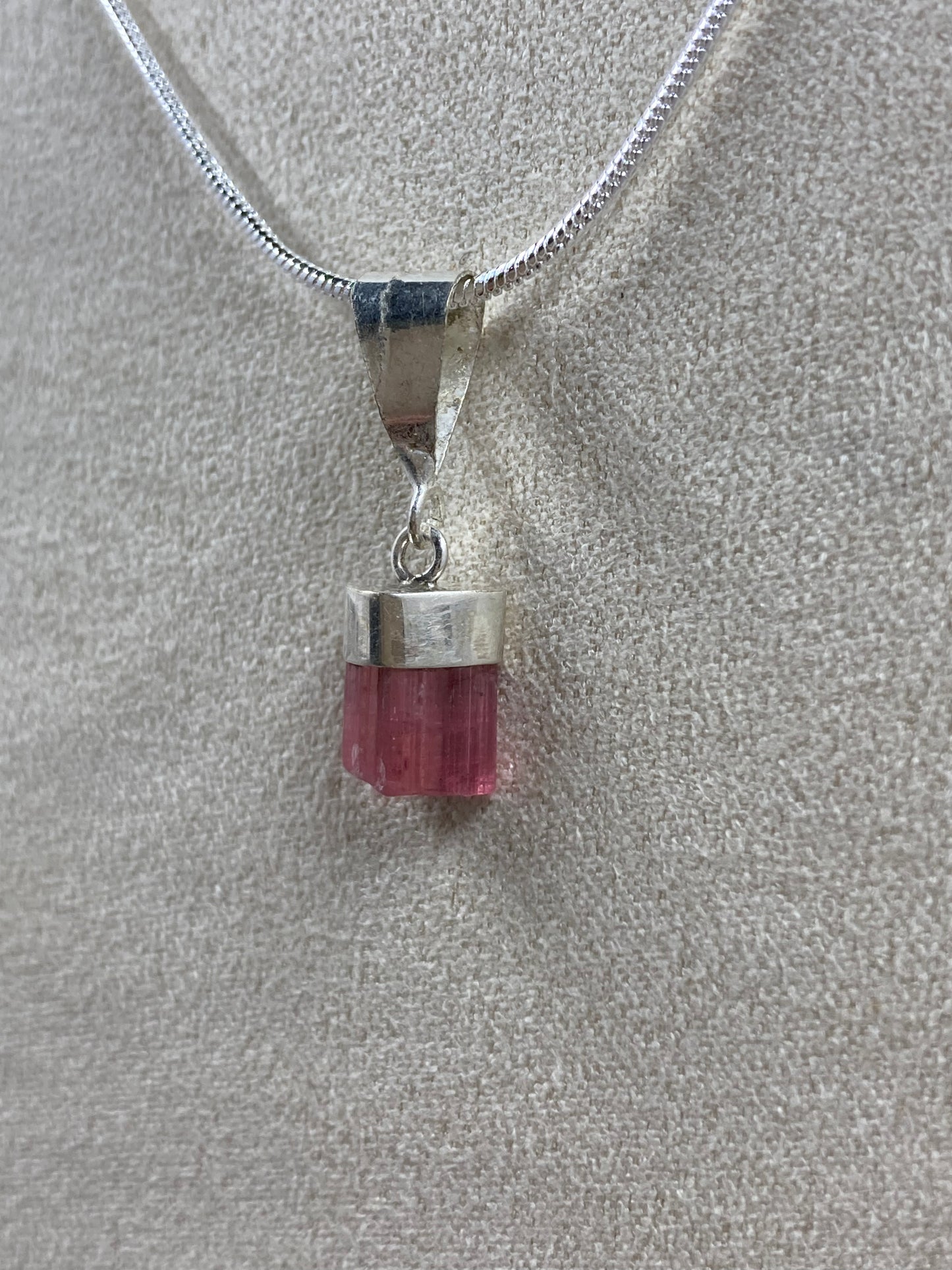 Pink Tourmaline Pendant