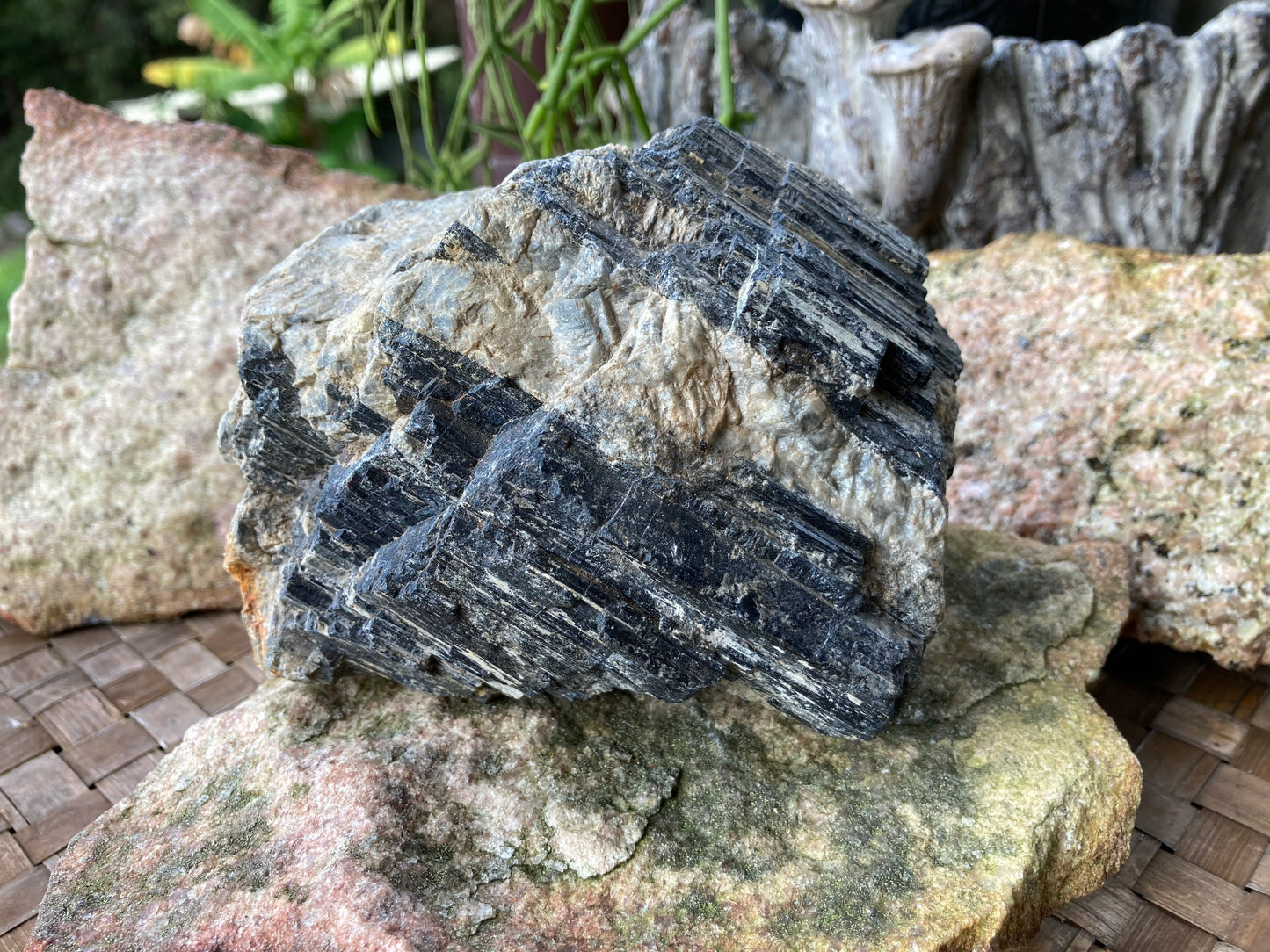 Black Tourmaline in Matrix