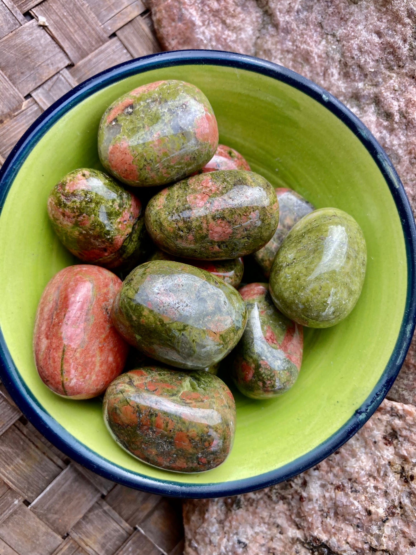 Unakite Tumble Stone