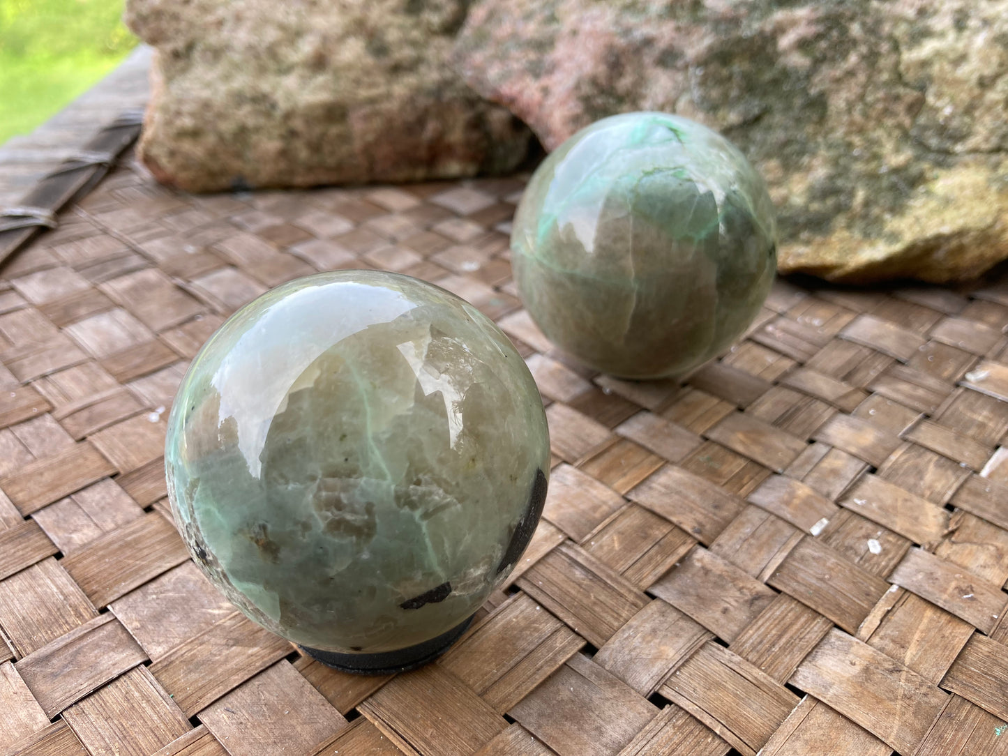 Green Moonstone Sphere