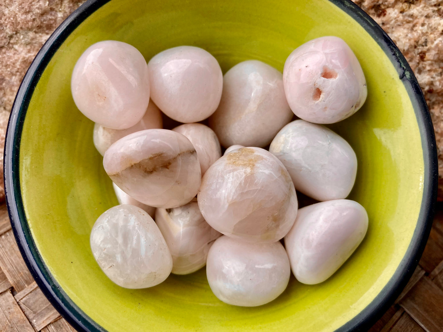 Mangano Calcite Tumble Stones