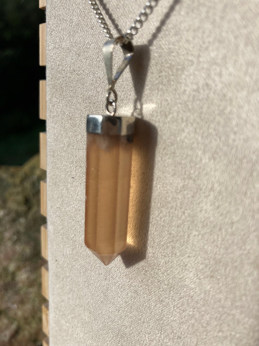 Honey Calcite Pendant