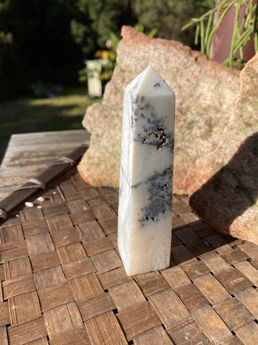 Dendritic Agate Obelisk