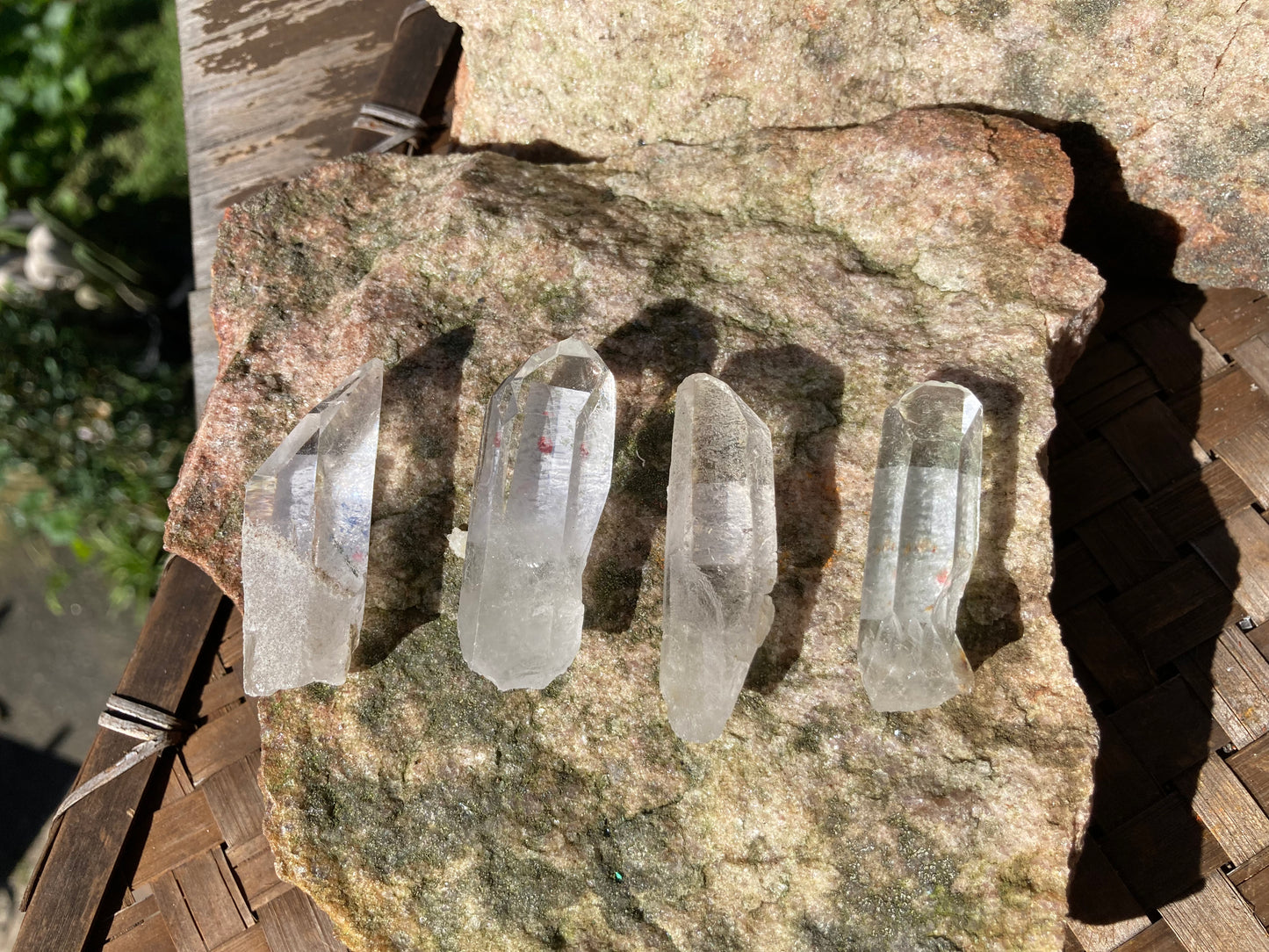 Chlorite in Quartz Points