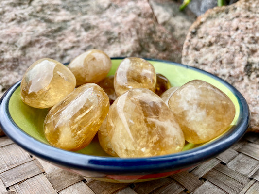 Honey Calcite Tumbles