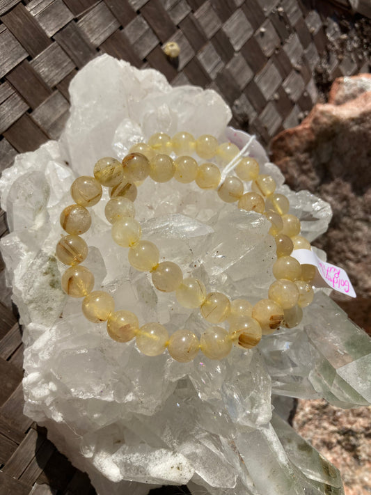 Rutilated Quartz Bracelet