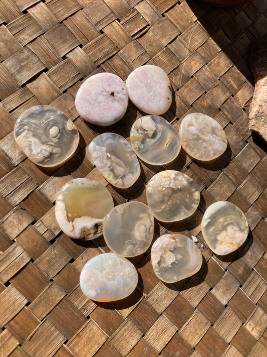 Sakura Agate Flat Stones