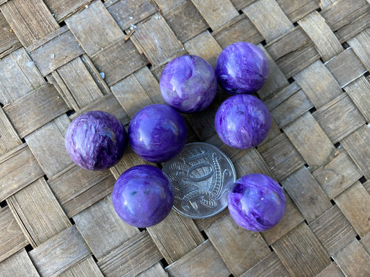 Charoite Spheres