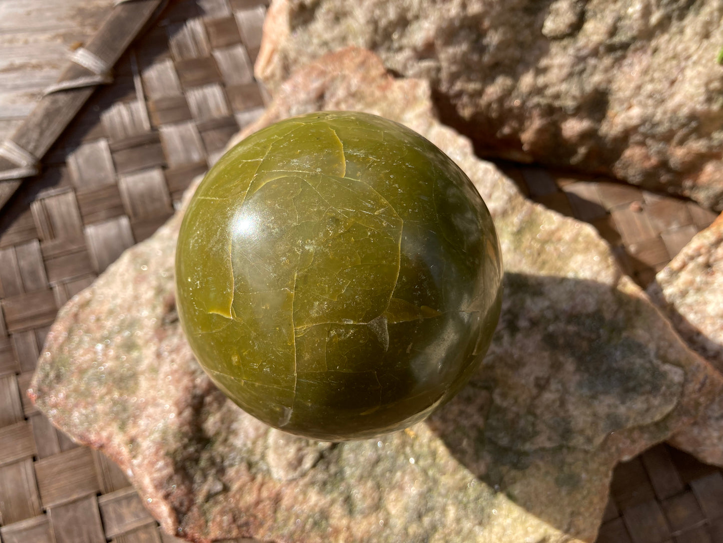 Green Opal Sphere