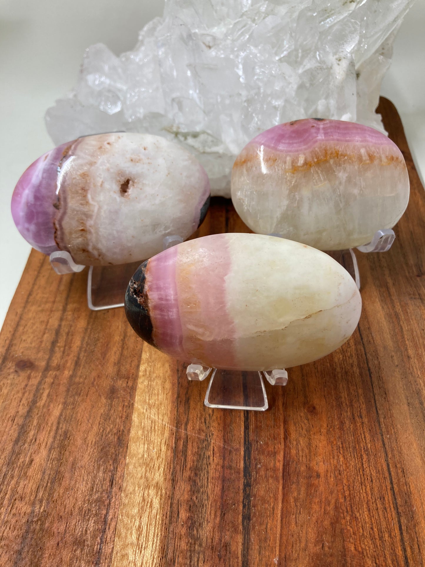 Pink Aragonite Palmstones