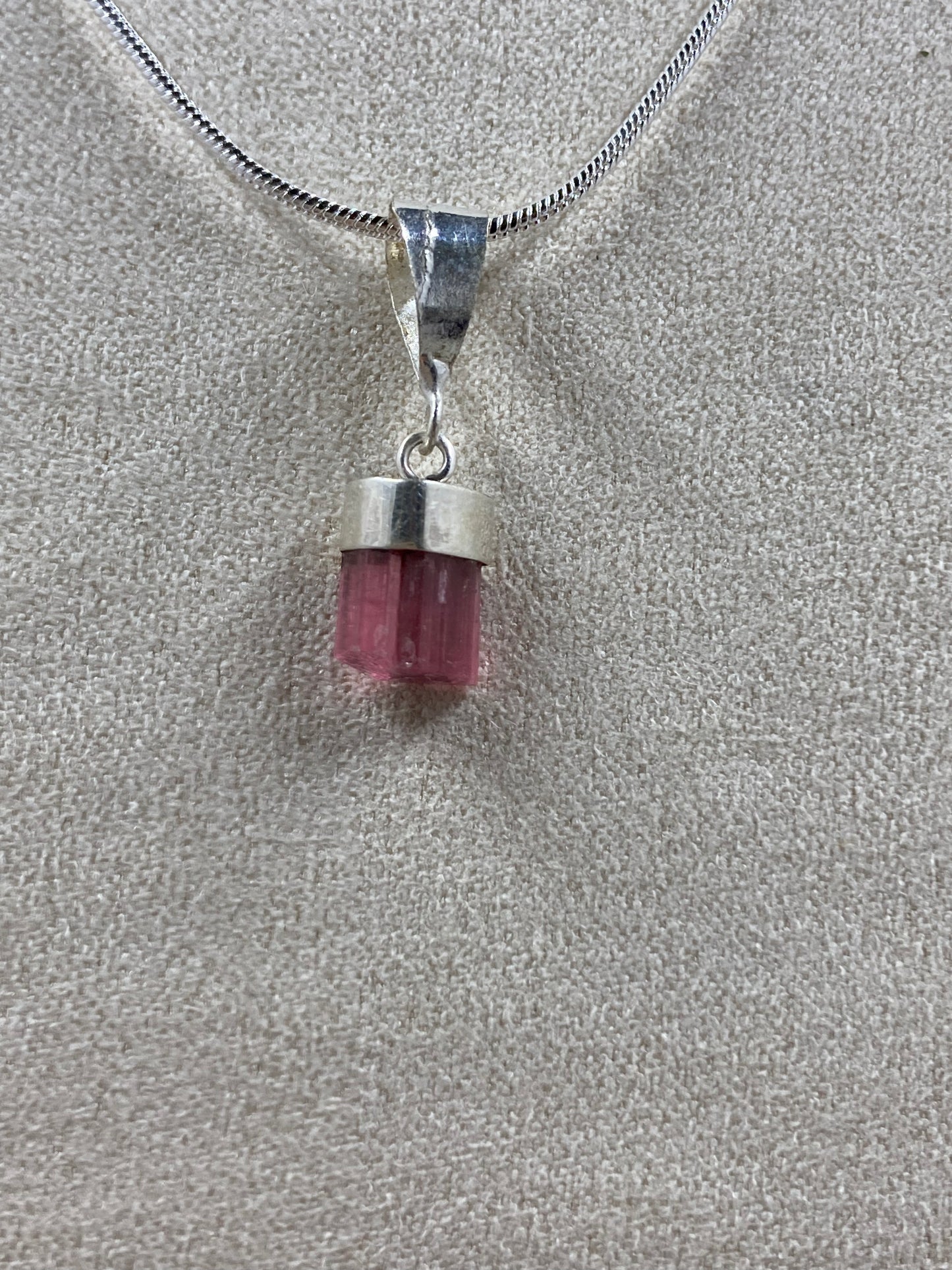 Pink Tourmaline Pendant