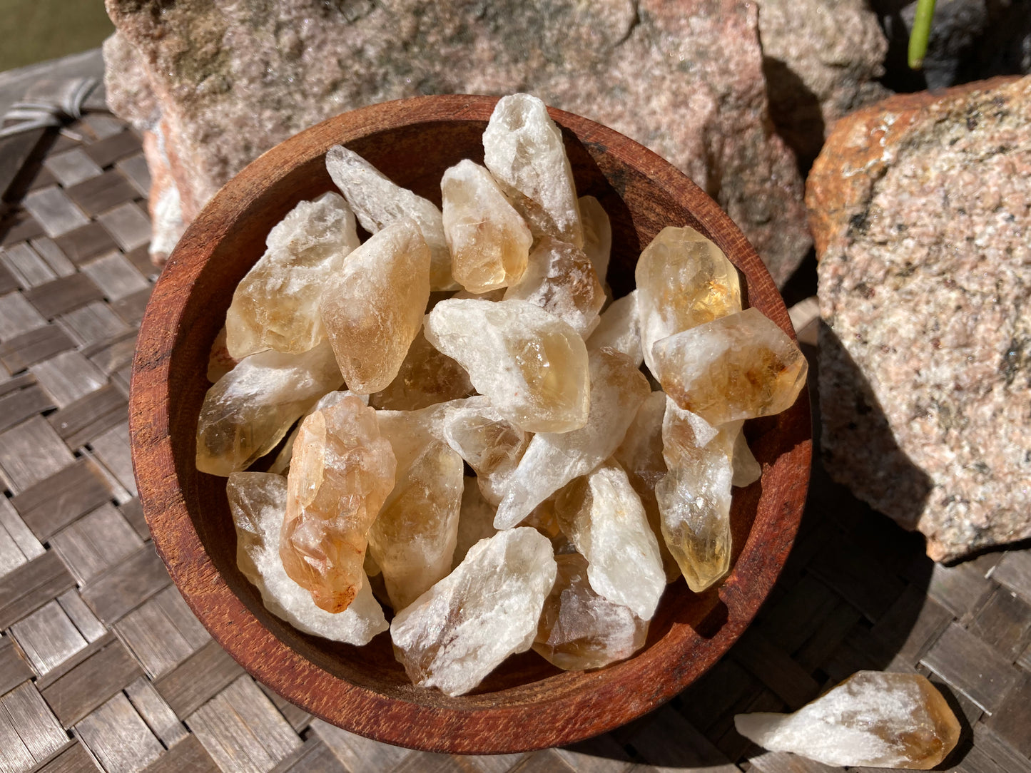 Citrine Tumbled Points