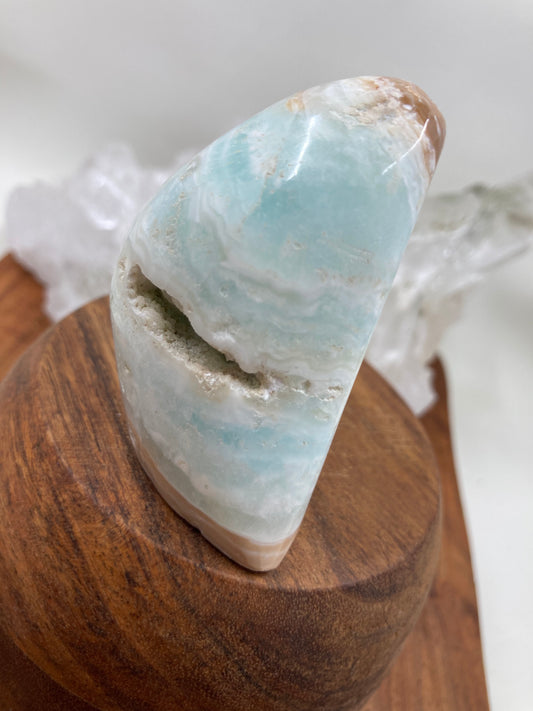 Caribbean Blue Calcite Freeform