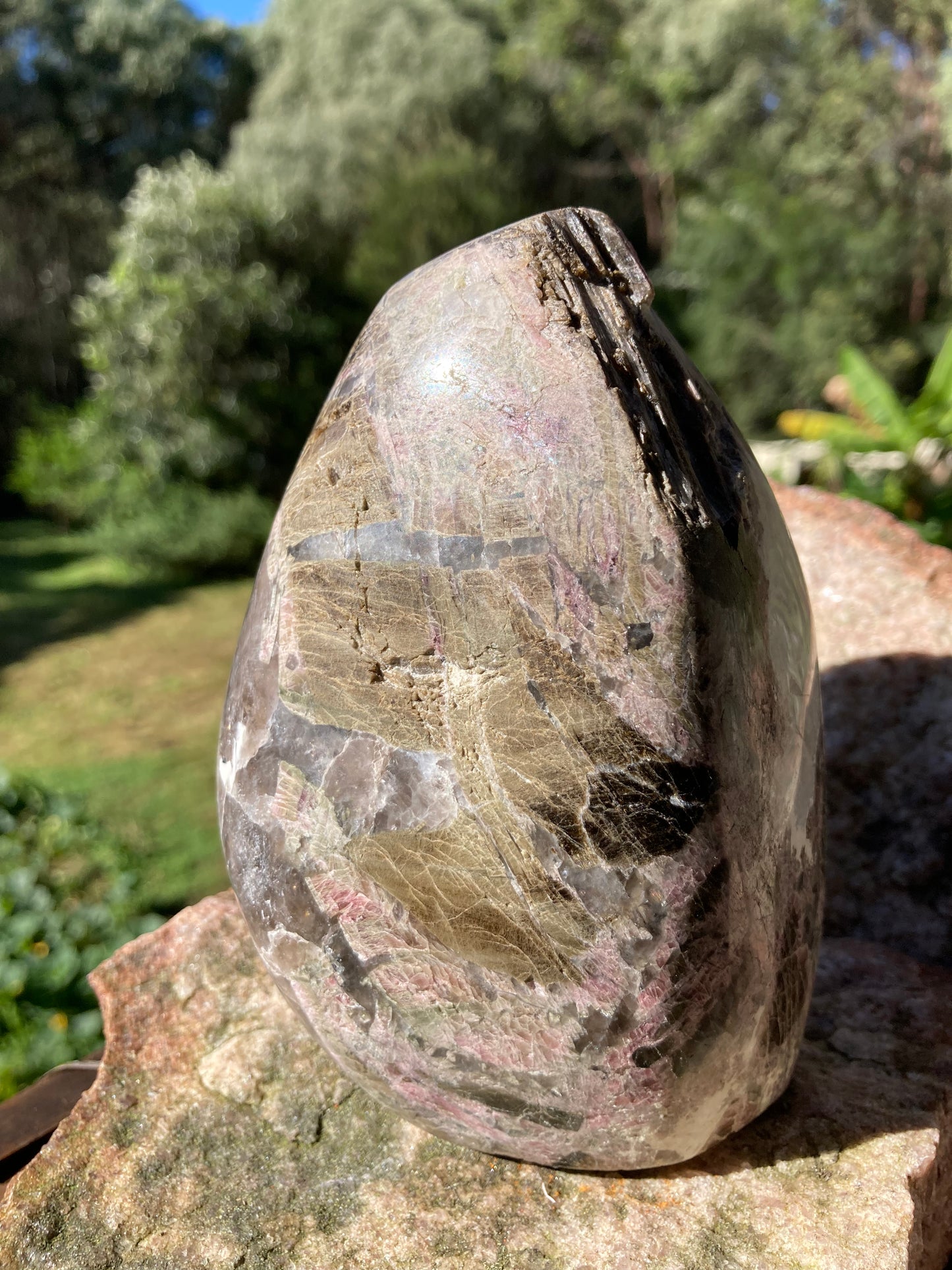 Pink & Green Tourmaline with Smokey Quartz