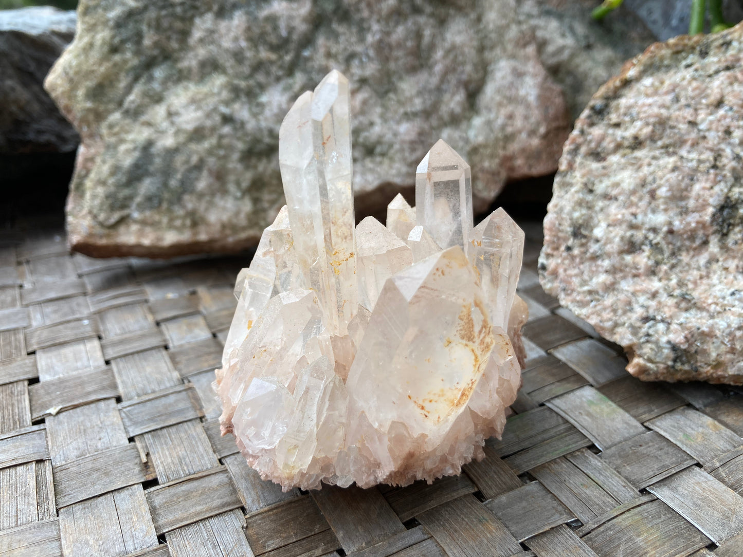 Pink Madagascar Quartz Cluster