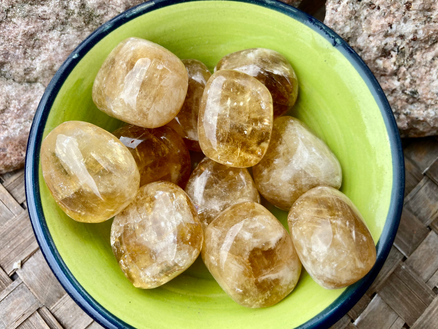 Honey Calcite Tumbles