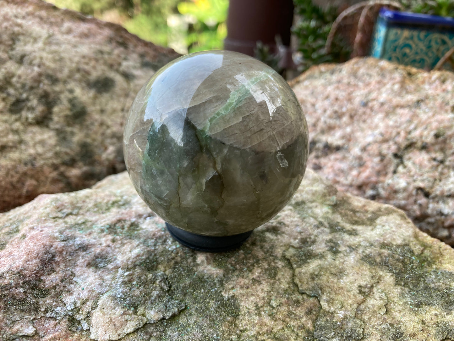 Green Moonstone Sphere