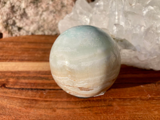 Caribbean Blue Calcite Sphere