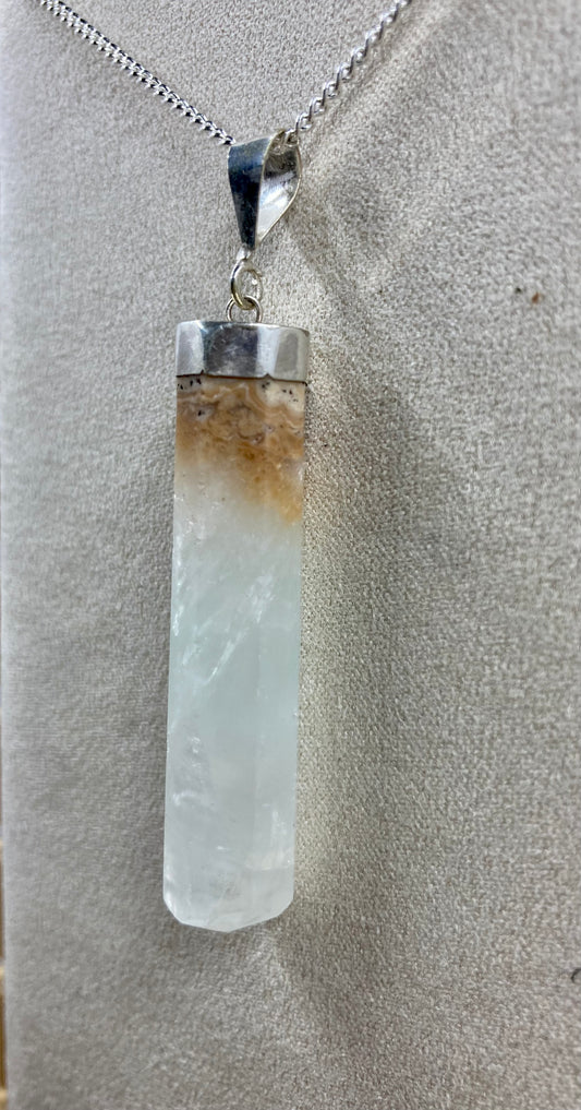 Caribbean Blue Calcite Pendant