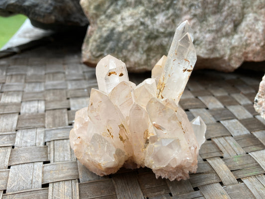 Pink Madagascar Quartz Cluster