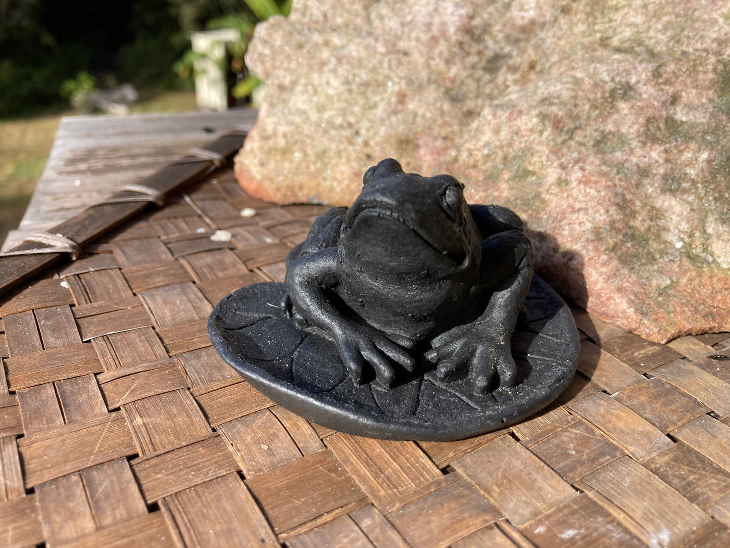 Shungite Frog