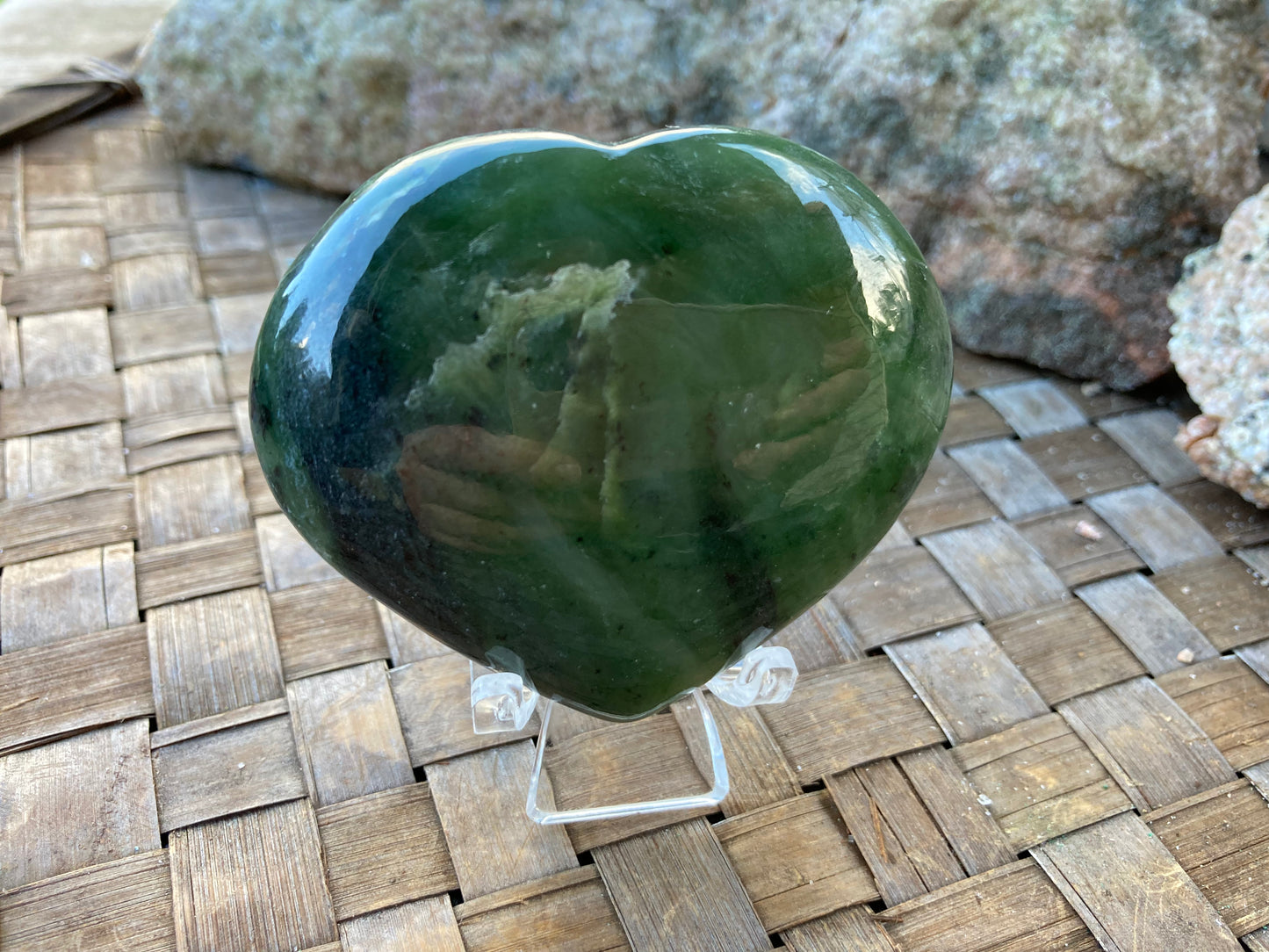 Nephrite Jade Heart