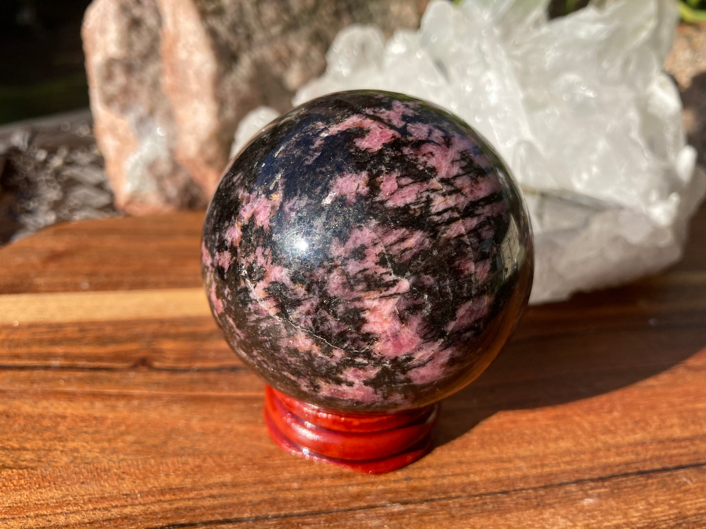 Rhodonite Sphere