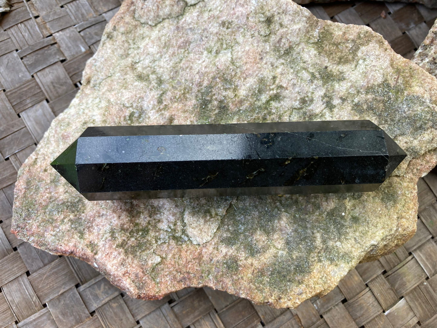 Black Tourmaline Double Terminated Wand