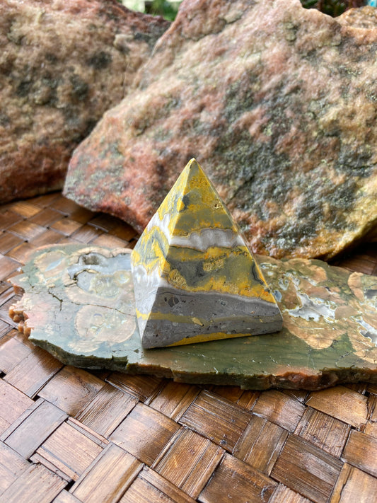 Bumblebee Jasper Pyramid