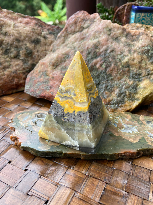 Bumblebee Jasper Pyramid