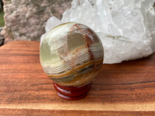 Green Onyx Sphere