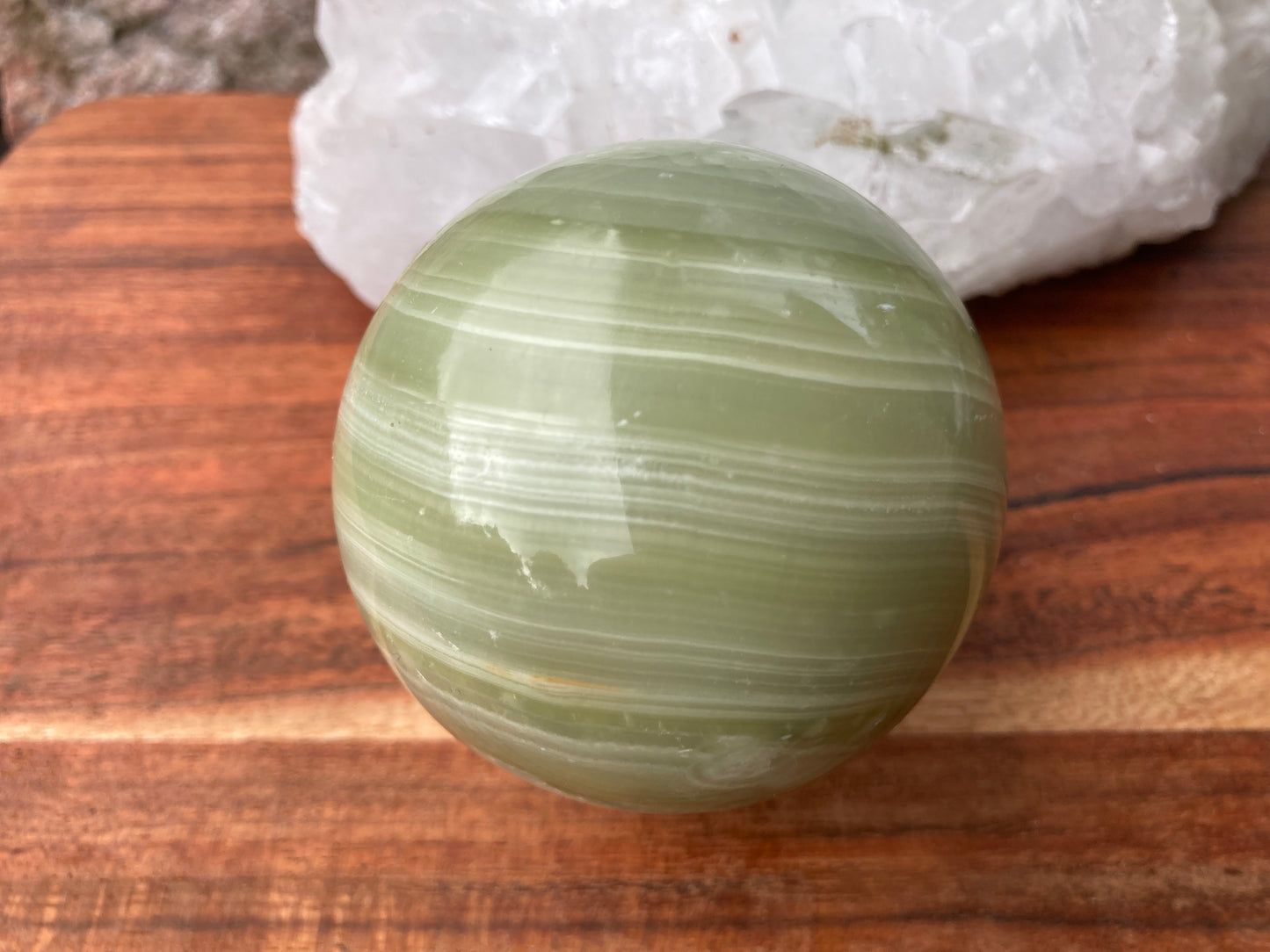 Green Onyx Sphere