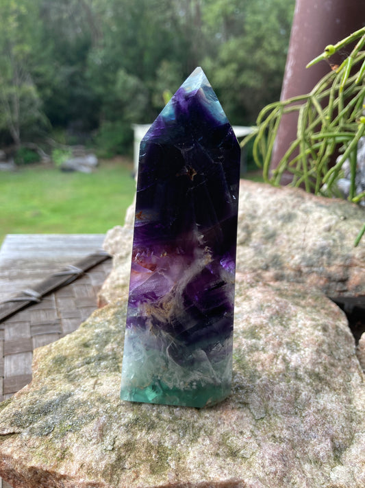 Snowflake Fluorite Tower