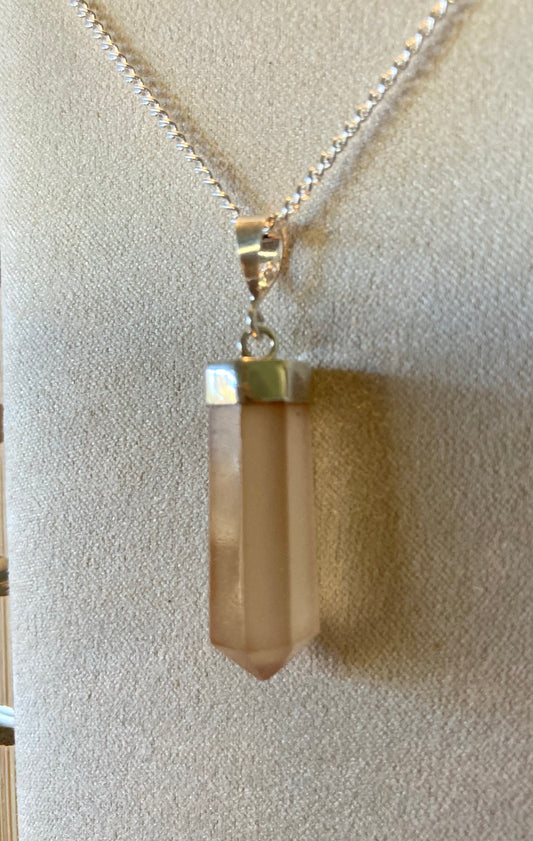 Honey Calcite Pendant Necklace