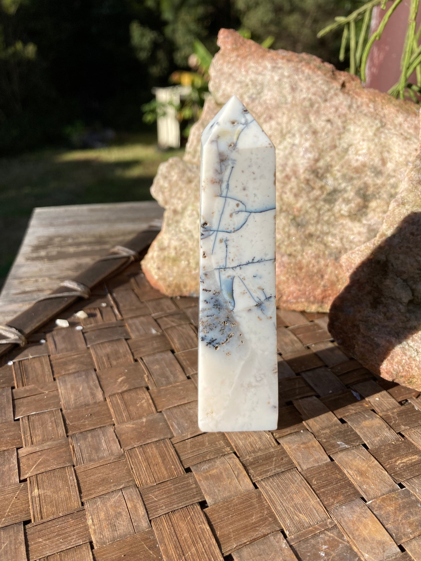 Dendritic Agate Obelisk