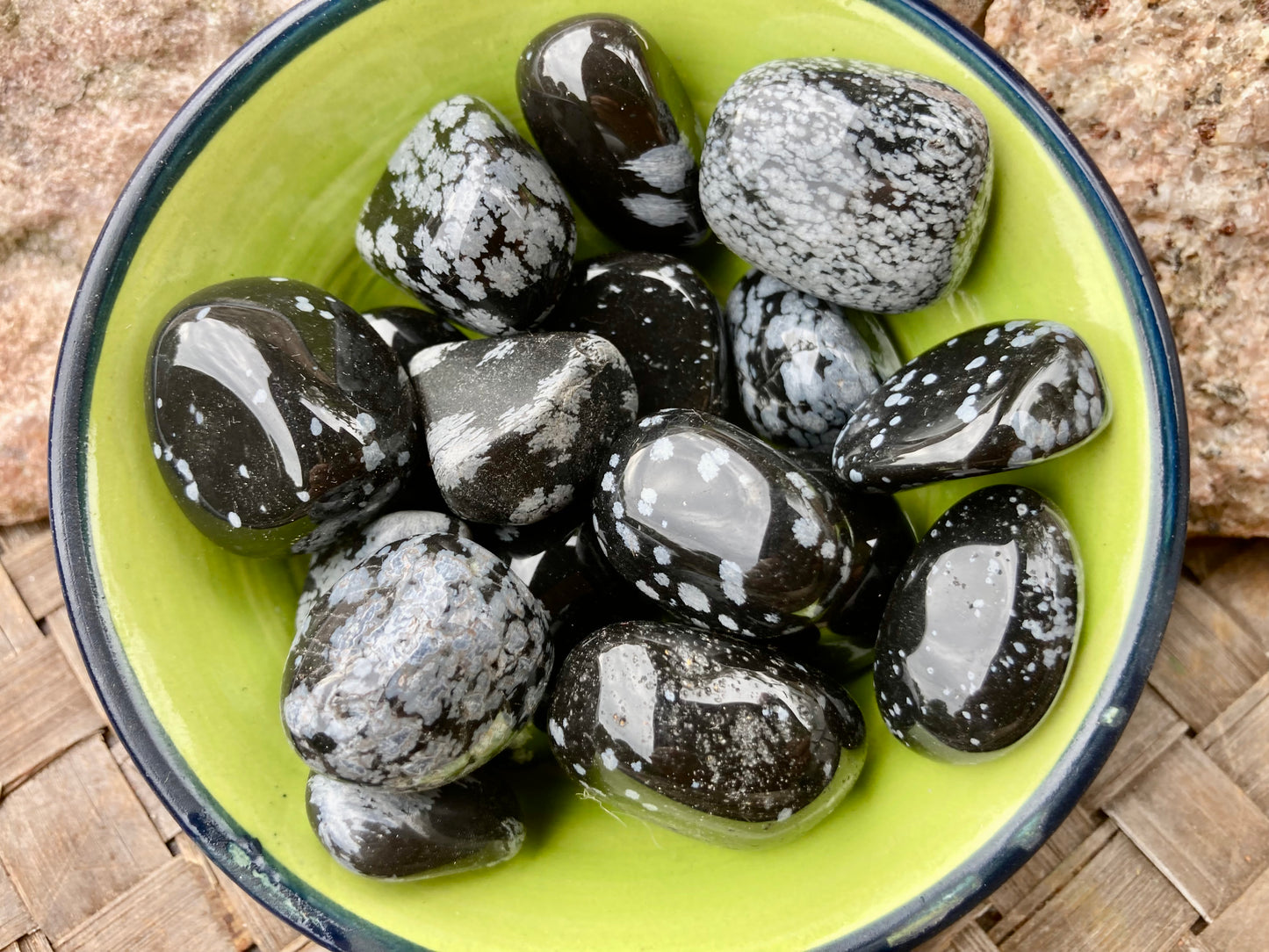 Snowflake Obsidian Tumble Stone