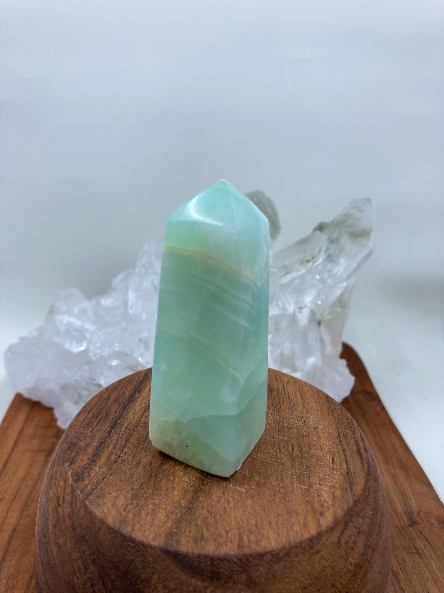 Pistachio Calcite Obelisk