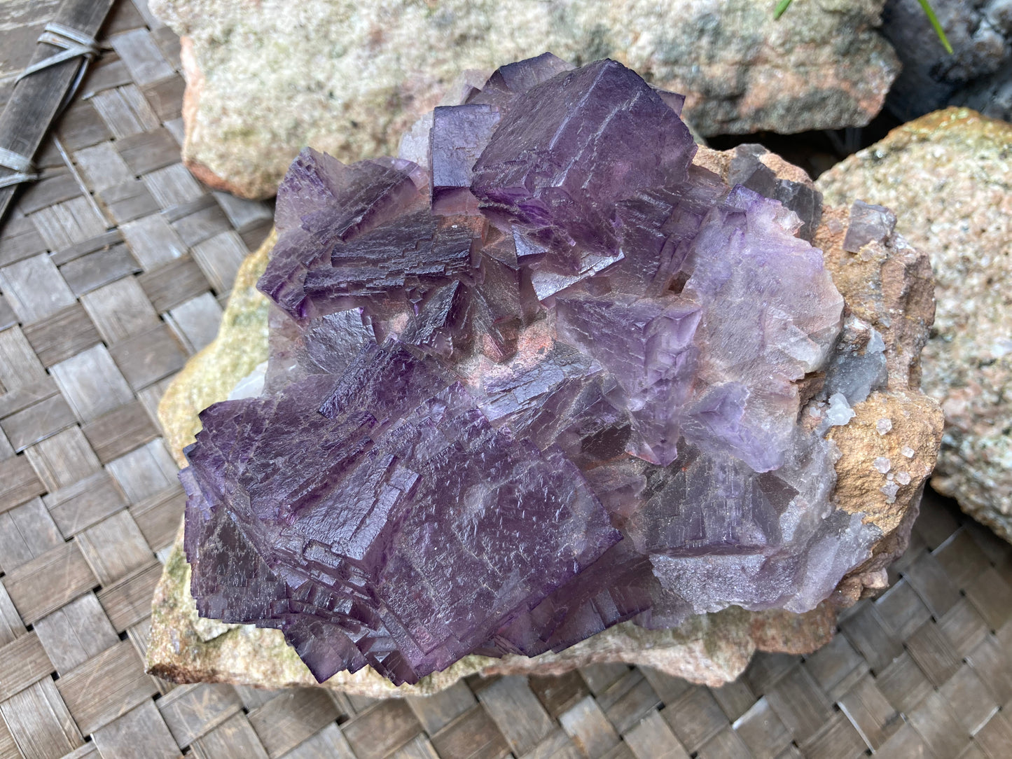 Purple Cubed Fluorite