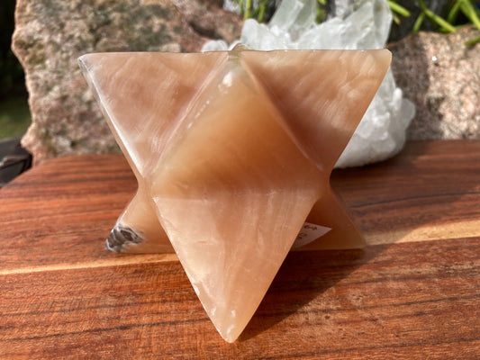 Honey Calcite Merkaba