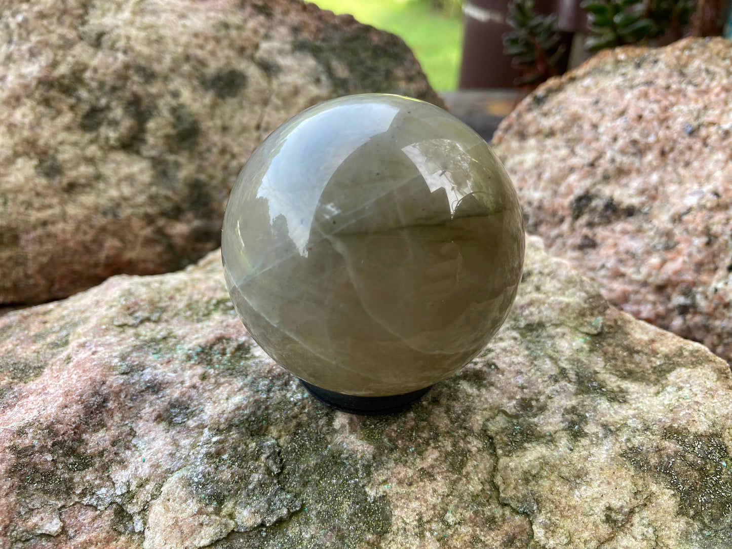 Green Moonstone Sphere